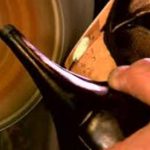 shoe repair of lady's shoe